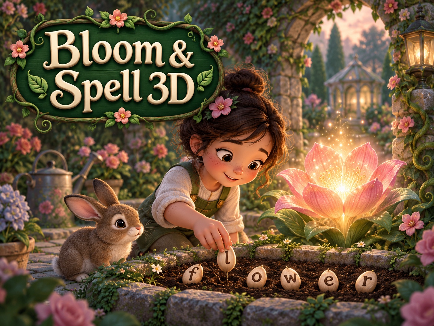 ภาพปก Bloom & Spell 3D — สวนคำมหัศจรรย์